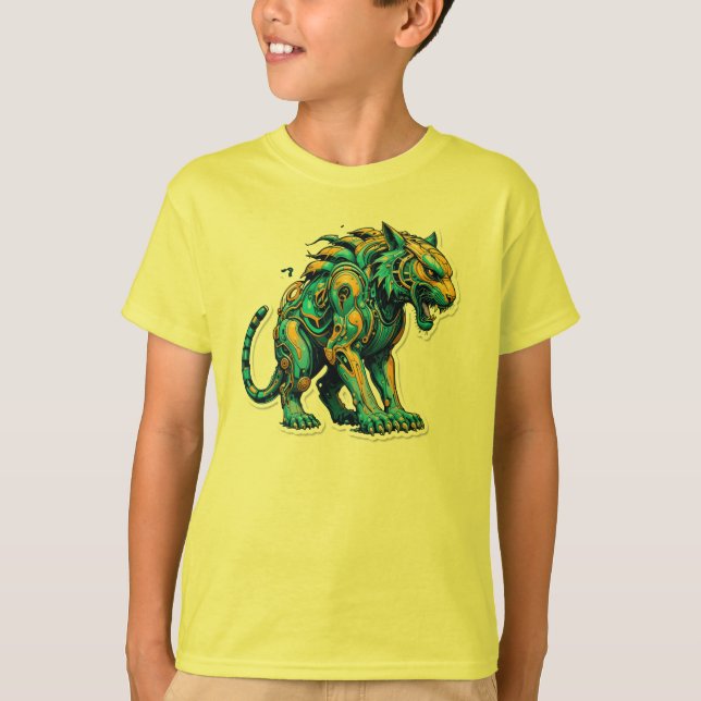 Aqua Blaze Tiger T-Shirt (Vorderseite)