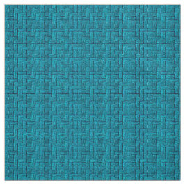 Aqua Blocks Ivory Linen (54" Breite) Stoff