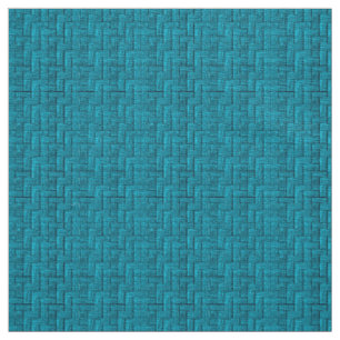 Aqua Blocks Ivory Linen (54" Breite) Stoff