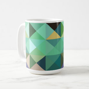 Aqua Blue Abstrakt Style Tasse Cup