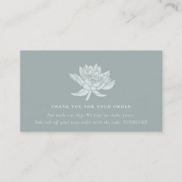 AQUA BLUE AQUAMARIN LOTUS FLORA LOGO SHOPPPING DAN VISITENKARTE