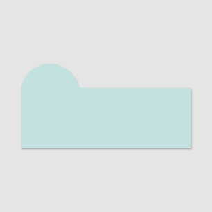 Aqua Blue Classic 3" X 1,5" Namensschild in Form