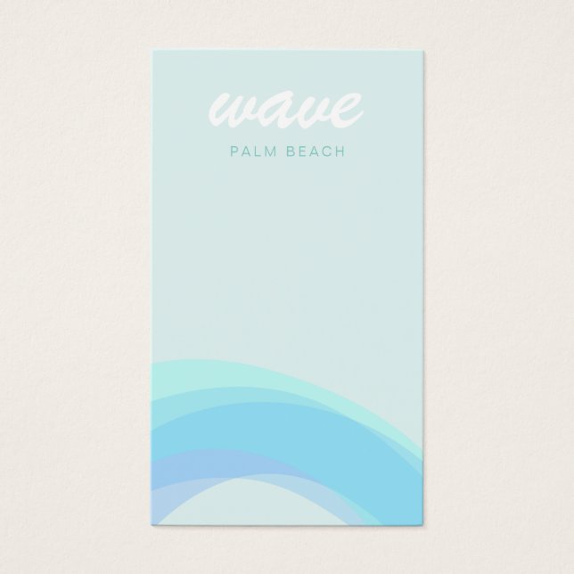 Aqua Blue Coastal Ocean Wave (Vorderseite)