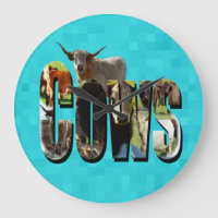 Aqua Blue Cows Picture Logo mit Kühen,
