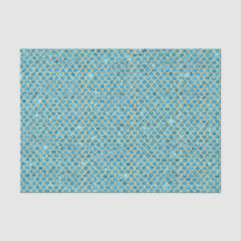 Aqua Blue Crushed Glass Mermaid Scales Decoupage Seidenpapier