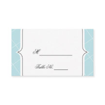 Aqua Blue Diamond Scallop Hochzeitsskalender Platz