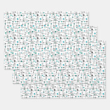 Aqua Blue Dot im modernen Stil des Mittelalters