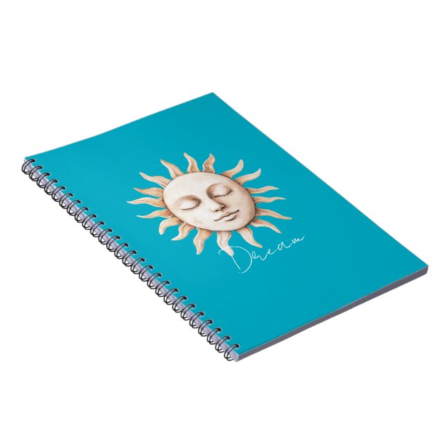 Aqua Blue Dream Sicilian Notizblock (Rechte Seite)