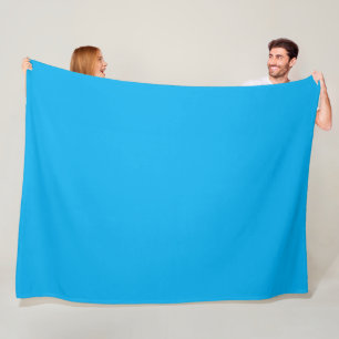 Aqua Blue Fleece Blanket
