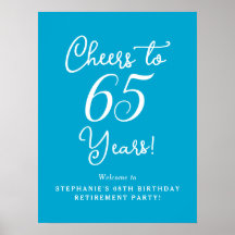 Aqua Blue freut sich über das 65 Jahre alte Party 