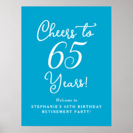 Aqua Blue freut sich über das 65 Jahre alte Party  Poster