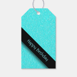 Aqua Blue Geschenkanhänger