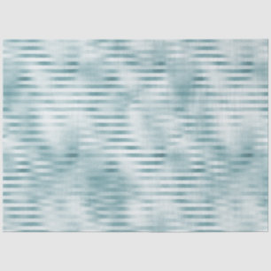 Aqua Blue Glam Streifen Seidenpapier