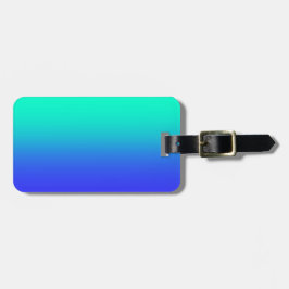 Aqua Blue Gradient Gepäckanhänger