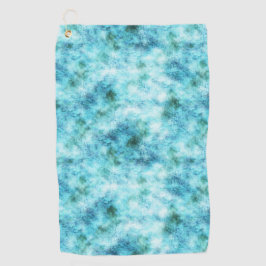 Aqua Blue Green Abstrakt Golfhandtuch
