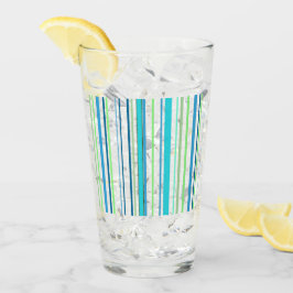 Aqua Blue Green Beach Farbstreifen Glas