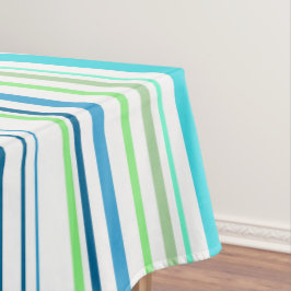 Aqua Blue Green Beach Farbstreifen Tischdecke