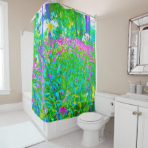 Aqua Blue Impressionistische Gartenanlage Landscha