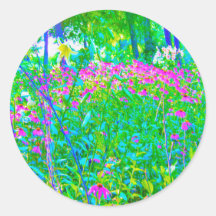 Aqua Blue Impressionistische Gartenanlage Landscha