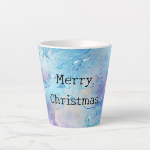 Aqua Blue Lila Ice Schnee Weihnachten Milchtasse