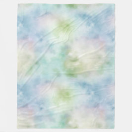 Aqua Blue Minze Fleecedecke