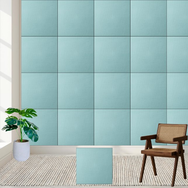 Aqua Blue Moderne Minimalistische Keramik Tile Fliese (Aqua Blue Modern Minimalist Ceramic Tile)