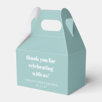 Aqua Blue Niedlich Custom Baby Dusche Vielen Dank