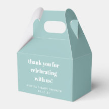 Aqua Blue Niedlich Custom Baby Dusche Vielen Dank