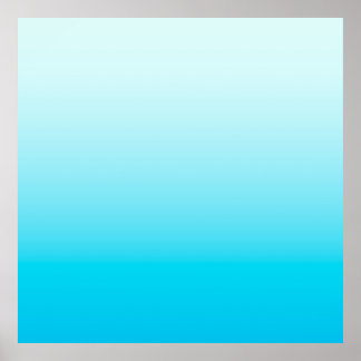 Aqua Blue Obre Hintergrund Poster