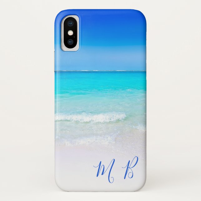 Aqua Blue Ocean Sea Sky Urlaub Reisen Case-Mate iPhone Hülle (Rückseite)