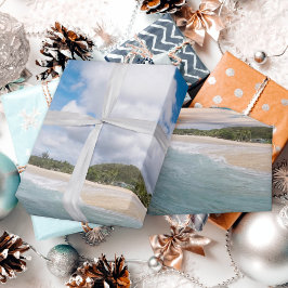 Aqua Blue Ocean Wave Tropical Paradise Geschenkpapier