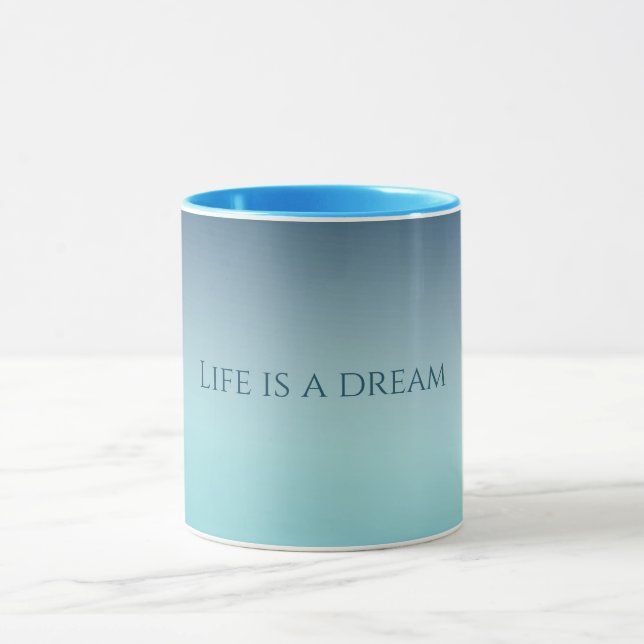 Aqua Blue Ombre Tasse (Zentrum)