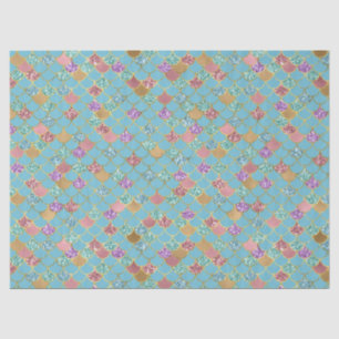 Aqua Blue Pink Lila Gold Glitzer Meraid Seidenpapier