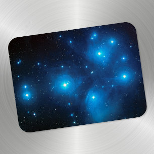 Aqua Blue Plejaden-Sternbild Foto Magnet