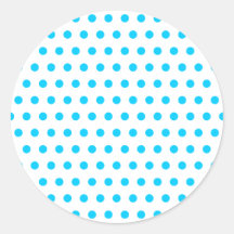 Aqua Blue Polka Dots