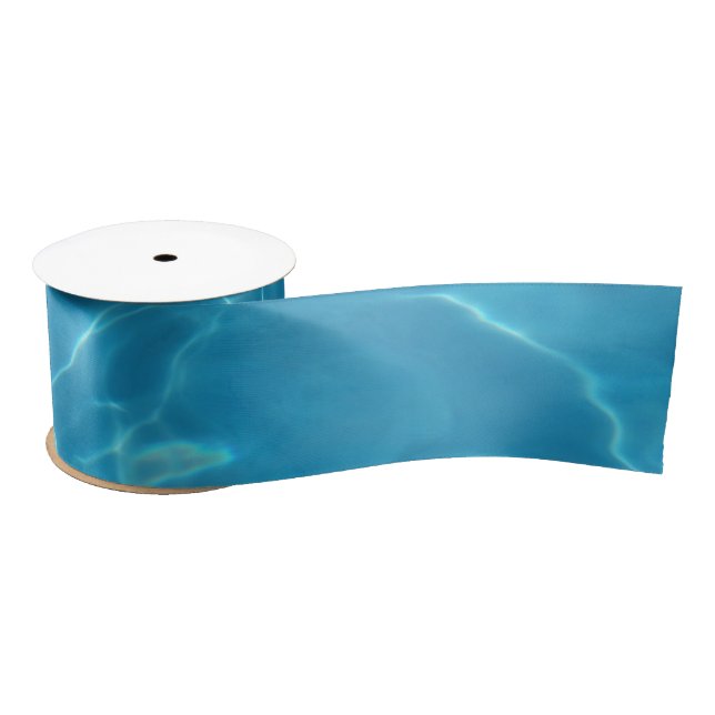 Aqua Blue Satinband (Spule)