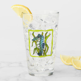 Aqua Blue Sea Dragon Kreatur Meeresalgen Grüne Gre Glas