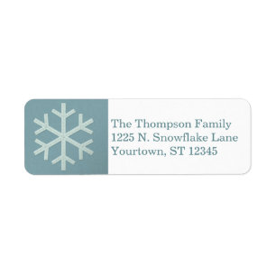 Aqua Blue Snowflake Imitate Felt/Stickerei Custom