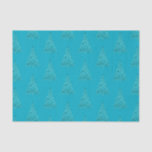 Aqua Blue Sparkle Christmas Tree Seidenpapier<br><div class="desc">Aqua Blue Sparkle Glitz Glam Weihnachtsbaum</div>