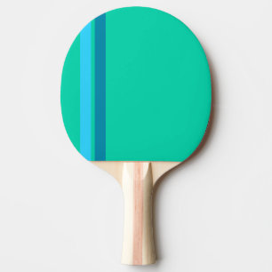 Aqua Blue Stripes Ping Pong Paddle Tischtennis Schläger
