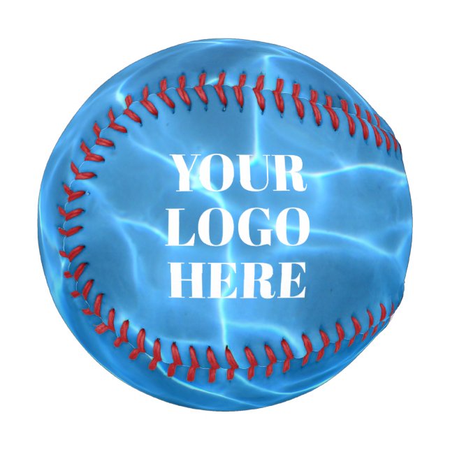 Aqua Blue Swimming Pool Photo for Your Logo Baseball (Vorderseite Links)