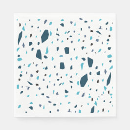 Aqua Blue Terrazzo Serviette