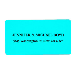 Aqua Blue Unique Retro Style Klassische Familie