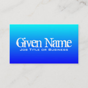 Aqua Blue Visitenkarte