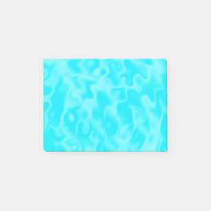 Aqua Blue Water Background Blank Post-it Klebezettel
