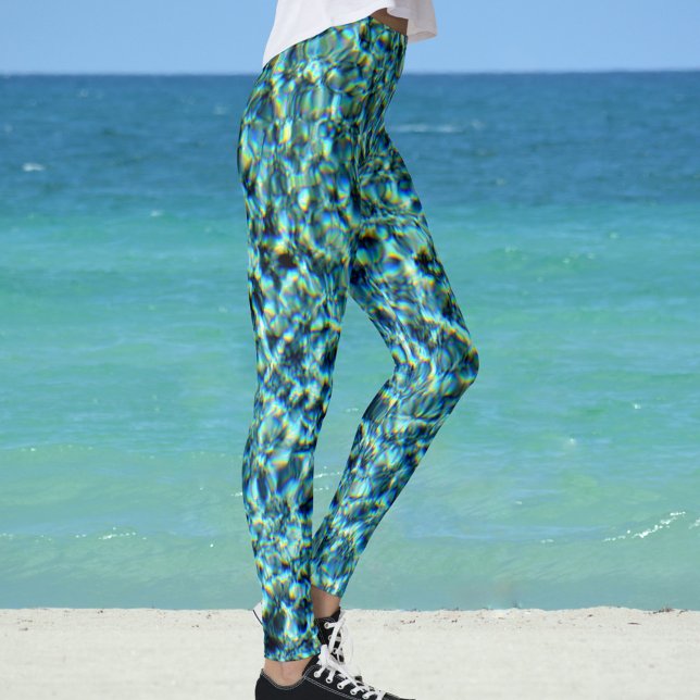 Aqua Blue Water Glam Leggings (Von Creator hochgeladen)