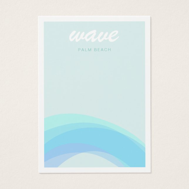 Aqua Blue Wave Nautical (Vorderseite)