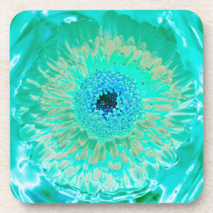 Aqua Blume Hard Plastic Untersetzer