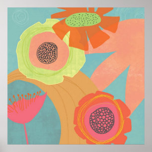 Aqua Blume Pop - Poster