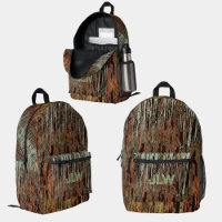 Aqua Brown und Orange Camouflage Outdoorsy